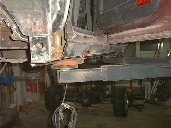 Schweller vor der Reparatur
